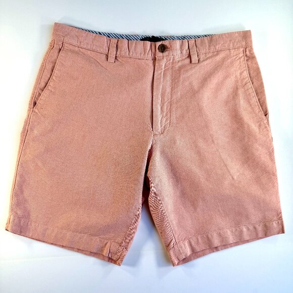 Banana Republic Pink Men's Casual Chino Flat Front Shorts Size 34 - Picture 1 of 6